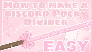 How to make a discord divider EASY [upl. by Corwun]