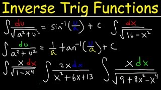 Integration into Inverse trigonometric functions using Substitution [upl. by Shayna]