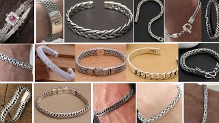 Latest Silver Bracelet Design for Men Stylish Bracelet Collection 2023 [upl. by Deragon783]