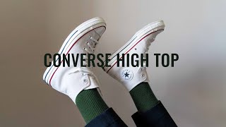 How To Style Converse Chuck Taylor Hi Top Sneakers [upl. by Eemyaj]