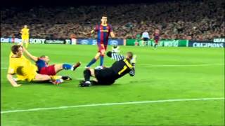 Mascheranos tackle on Bendtner plus Pep Guardiola and Arsene Wenger reaction [upl. by Susejedesoj284]