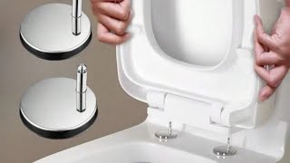 kysa toilet seat cover lagana chahiyehow to set commode coverhow to fix broken toilet seat cover [upl. by Ginnie]