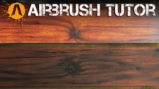 How to Airbrush Wood Texture [upl. by Noyr443]