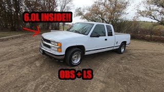 60L LS Swapped OBS Chevy C1500 Pt 2  REDBIRDAUTO [upl. by Issak]