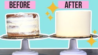 COMO EMBETUNAR UN PASTEL CON BORDES PERFECTOS  TIPS DE REPOSTERÍA [upl. by Tumer]