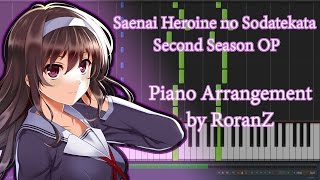 Saenai Heroine no Sodatekata ♭ OP  Stella Breeze EASY Piano Arrangement by RoranZ [upl. by Belak366]