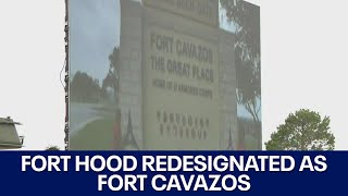 Fort Hood officially redesignated as Fort Cavazos  FOX 7 Austin [upl. by Purcell285]