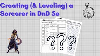 Creating and Leveling a Sorcerer in DampD 5e [upl. by Howzell]