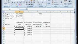 How to Calculate Straight Line Depreciation in Excel [upl. by Lindly]