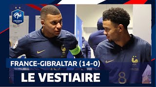 Dans le vestiaire des Bleus pour FranceGibraltar 140 [upl. by Harbour]