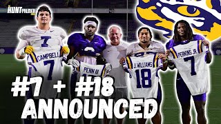 LSU Announces TWO Players At 18 amp 7  Josh Williams Greg Penn Will Campbell amp Harold Perkins [upl. by Fredella]