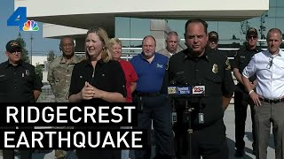 Kern County News Conference on 71 Ridgecrest Quake  NBCLA [upl. by Anivram]