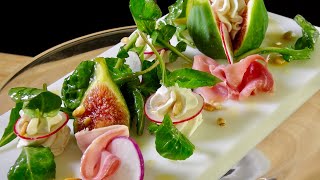 Goat Cheese Fig Salad – Bruno Albouze [upl. by Salaidh991]