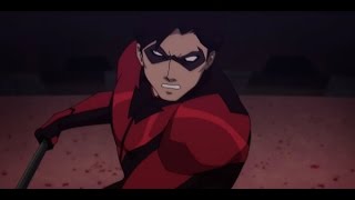 Nightwing and Robin VS Deathstroke Full Fight Scene Teen Titans The Judas Contract HD [upl. by Nodarb]