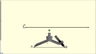 copying a line segment  geometry constructions [upl. by Sharl257]