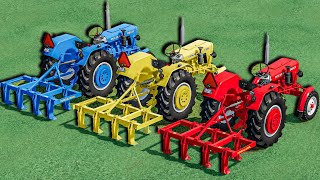 Work with Colors  CULTIVATING WORK on ABANDONED FIELD with URSUS Tractors  Farming Simulator 22 [upl. by Melc647]