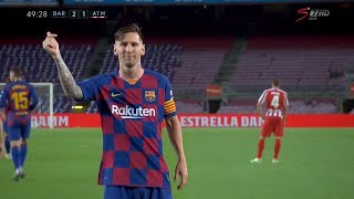 Lionel Messi vs Atletico Madrid 2020 HD 1080i  Scores his 700th Goal [upl. by Oivat]