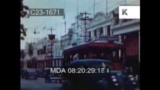 Early 1950s Jamaica  Kingston Streets Hope Gardens Buskers Rio Grande [upl. by Katlin]