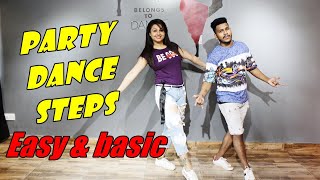 Party Dance Steps For Beginners  Easy amp Basic Steps  How TO Learn Dance at Home  Wedding steps [upl. by Henrieta]