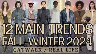 12 Main Fashion Trends FallWinter 2024 [upl. by Haramat]