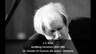 J S Bach  Goldberg Variations BWV 988  16 Variatio 15 Canone alla Quinta  Andante 1632 [upl. by Nanete]