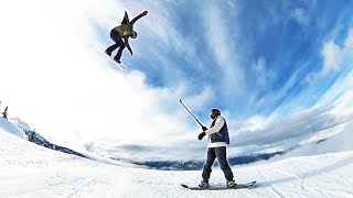 Hitting the Biggest Snowboard Jumps of the Season [upl. by Euqinim246]