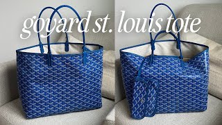 GOYARD ST LOUIS PM TOTE BAG  UNBOXING REVIEW FIRST IMPRESSIONS CURRENT PRICES [upl. by Entroc]