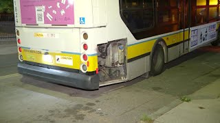 Mass residents left with damaged cars after MBTA bus accident [upl. by Scrope]