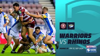 Highlights  Wigan Warriors v Leeds Rhinos  2024 Betfred Super League  Round 26 [upl. by Ydnic650]