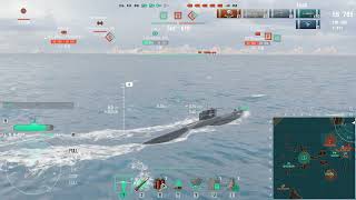 World of Warships  U4501 in 7vs7 Brawl  6 Bronze vs 3 Gold rank  2ASW radar  Destroy Yodo [upl. by Siugram]