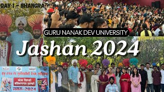 Day 1 GNDU’s Jashan 2024 🤩❤️ bhangra competition inter department in Guru Nanak Dev University 🫶🏻😇 [upl. by Kelbee]