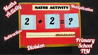 Maths Activity  Maths Working Model  Maths TLM For Primary School mathstlm [upl. by Aoket871]