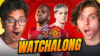 WEST HAM 21 MAN UNITED PREMIER LEAGUE 2425 WATCHALONG [upl. by Sewole]