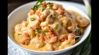 LOUISIANA SEAFOOD STUFFED POTATO RECIPE [upl. by Ahsiuqat]