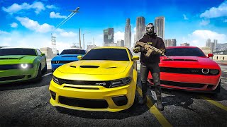 Cops HATED My Dodge Demon Gang in GTA 5 RP [upl. by Hannahsohs]