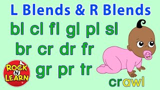 Phonics Songs  Beginning L Blends and R Blends  Rock N Learn [upl. by Styles]