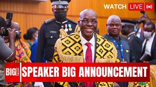 Speaker of Parliament Big Announcement 📢 Live [upl. by Waddle]