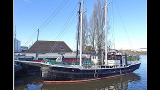 Kotter Varend Woonschip 1800 met CBB [upl. by Rendrag617]