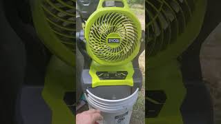 Ryobi Whisper Misting Fan A big YES [upl. by Moitoso]