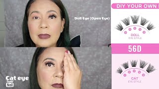 DIY OPEN EYE amp CAT EYE LASHES [upl. by Assirialc]