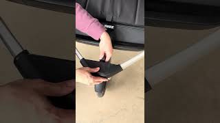 How to lock the front wheel on the Thule Urban Glide 2 stroller thule joggingstroller [upl. by Killy]