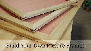 Woodworking Projects  Making An Easy Picture Frame [upl. by Sukramed685]