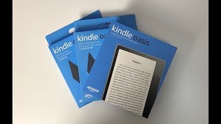 Kindle Oasis 2017  UNBOXING AND THOUGHTS COVERS [upl. by Nicolina956]