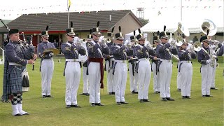 Regimental Blues by Citadel Regimental Band amp Pipes USA at 2024 Crieff Highland Gathering Scotland [upl. by Bisset]