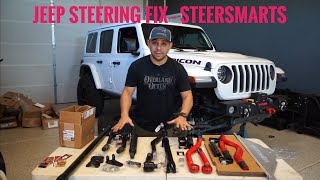 Jeep Steering Fix and Install From Steersmarts [upl. by Anirret675]