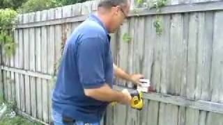 Quick Easy Inexpensive way to secure a fence for a Hurricane [upl. by Ag]