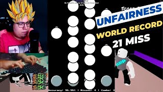 UNFAIRNESS  Right Side  21 MISS WORLD RECORD  Roblox FNF Funky Friday [upl. by Uhayile]