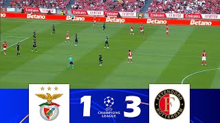 SL Benfica vs Feyenoord 13  UEFA Champions League 202425  Match Highlights [upl. by Atalya999]