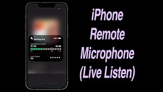 iPhone Hack to Hear Somebody Better in a Noisy Environment Use Live Listen shorts [upl. by Cacie]