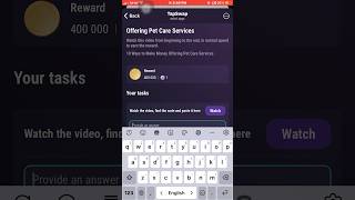 Offering Pet Care Services  tapswap cod crypto tapswapcode [upl. by Atiuqcir]